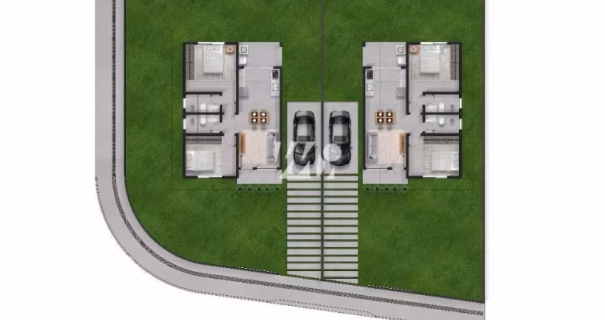 Casa  com 2  Dormitórios e 1 Suite