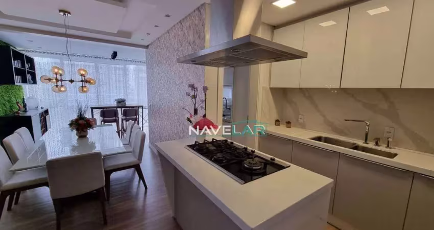 Lindo apartamento finamente mobiliado com 2 dormitórios, sendo 1 suíte master no gravatá em navegantes