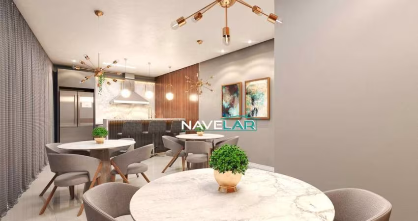 Apartamento com 2 dormitórios à venda, 76 m² por R$ 568.867,00 - Gravatá - Navegantes/SC