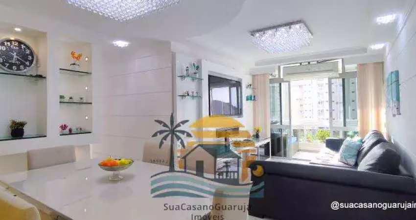 Apartamento com 3 dormitórios à venda, 100 m² por r$ 750.000,00 - praia da enseada – tortugas - guarujá/sp