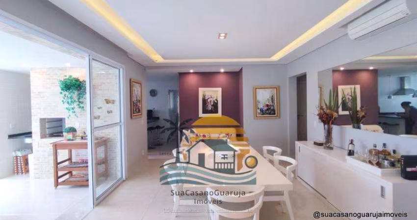 Apartamento VerdeMar com 3 dormitórios à venda, 158 m² por R$ 1.300.000 - Praia da Enseada – Tortugas - Guarujá/SP