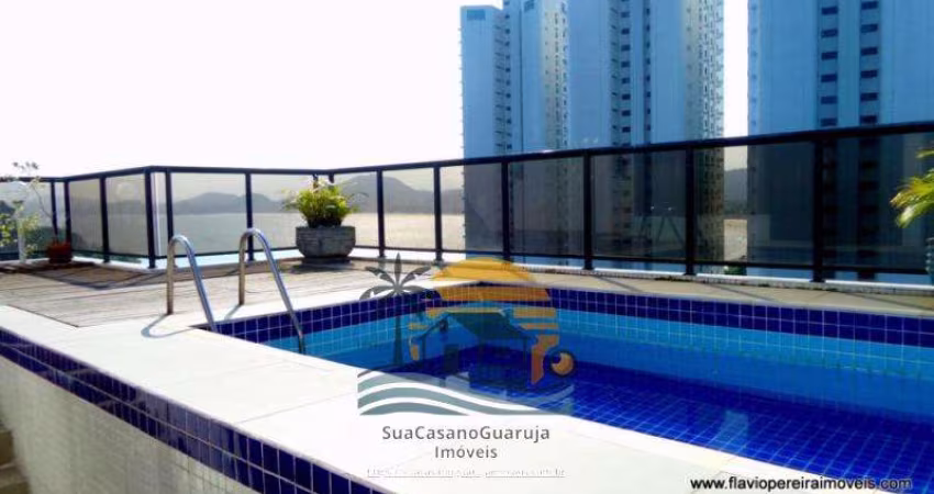 cobertura vista mar 4 dormitorios 150 m2 2 vagas costao tartarugas guaruja praia da enseada cod COF9341V