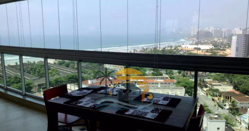 apartamento vista do mar 3 dormitorios 95 m2 2 vagas praia da enseada guaruja cod AP320V