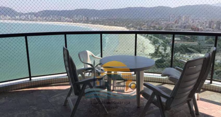 apartamento frente mar 4 suites condominio tortugas guaruja 224 m2 2 vagas parque enseada cod APF9582V