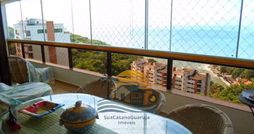 apartamento vista mar sorocotuba guaruja 4 suítes 175 m2 2 vagas morro sorocotuba cod APC3932V