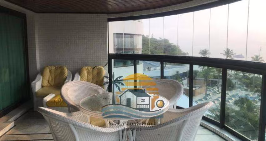 apartamento frente mar venda 5 domitorios 4 suites tortugas 224 m2 2 vagas parque enseada guaruja cod AP3410318V