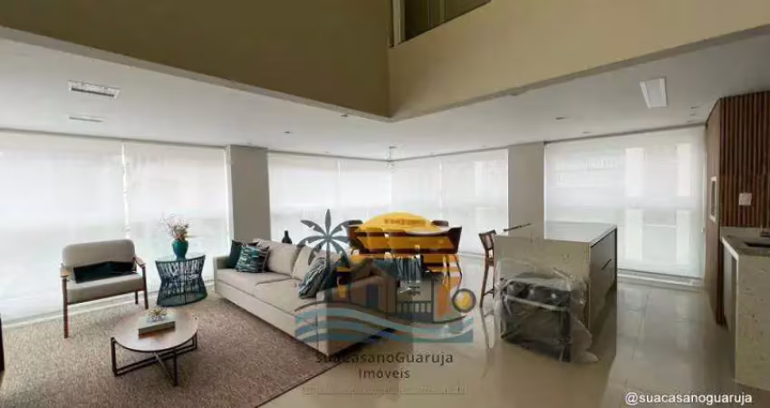 Apto duplex com 3 suítes, varanda gourmet à venda, 151 m² por r$ 1.490.000 - balneário cidade atlântica - guarujá/sp cod. ap363635v