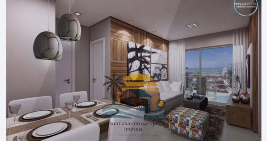 lançamento apartamento 2 dormitórios 1 suite 2 vagas 67 m² praia da ensedada guaruja sp LN30495V