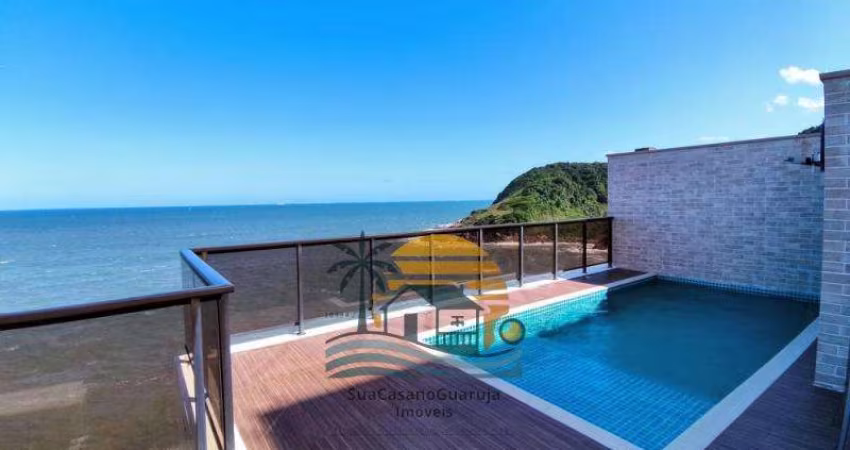 apartamento cobertura 3 dormitorios 190 m2 2 vagas costao tartarugas guaruja praia da enseada cod COF93412V