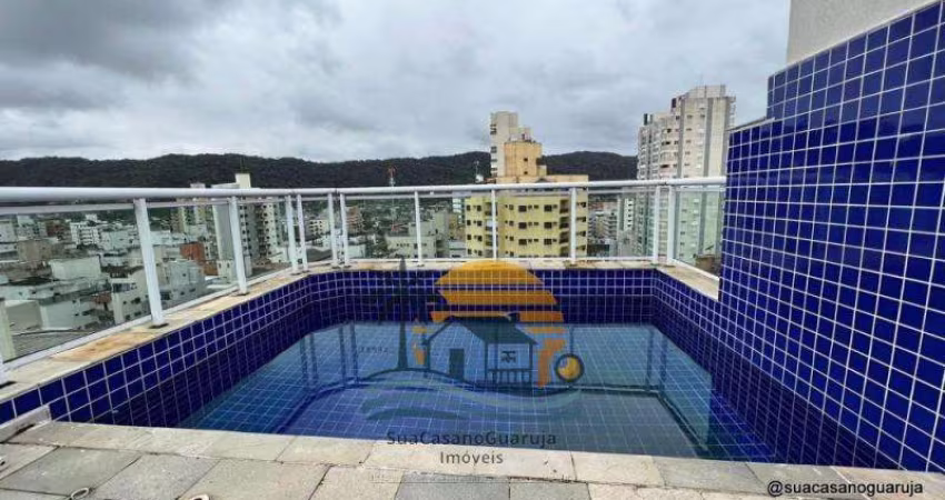 Cobertura com piscina e vista para o mar à venda, 250 m² por R$ 2.330.000 - Balneário Guarujá - Guarujá/SP COD. CB56833V