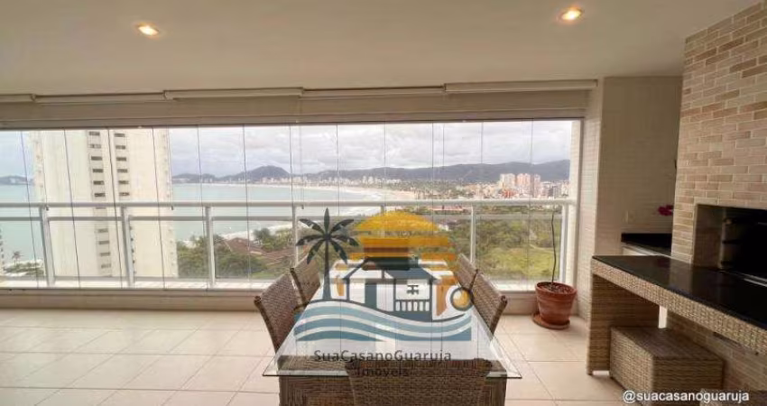 Apartamento com 3 quartos, 158 m², à venda por R$ 1.800.000- Caminho das Tartarugas - Praia da Enseada - Tortugas - Guarujá/SP COD. APP69211V