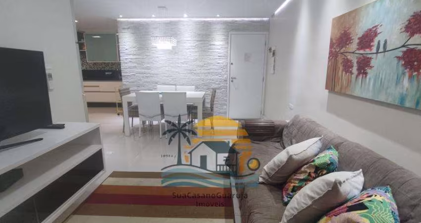 Apartamento em prédio frente ao mar 3 dormitórios 1 suíte 2 vagas nas Astúrias