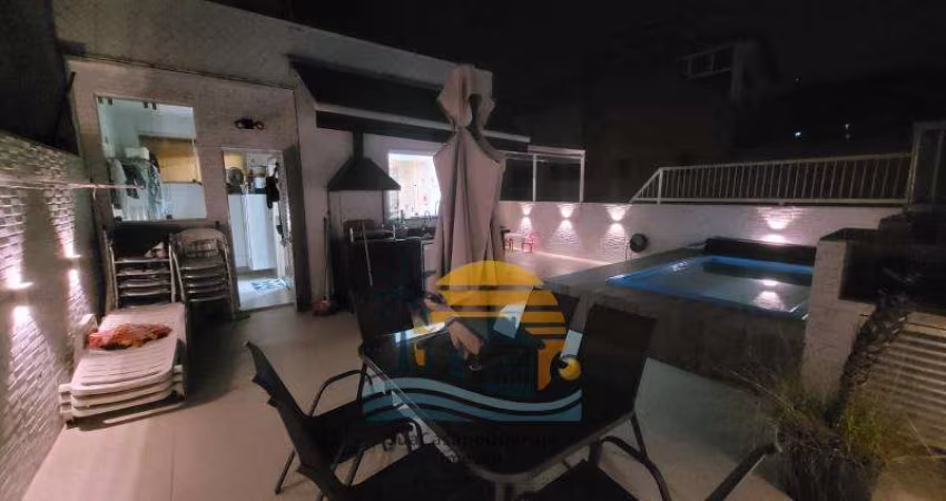 Cobertura penthouse 3 dormitórios piscina churrasqueira na Enseada