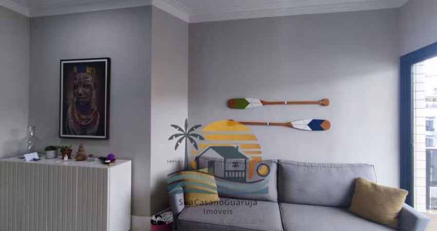 Apartamento com 3 dormitórios à venda, 100 m² por R$ 600.000,00 - Praia da Enseada – Hotéis - Guarujá/SP