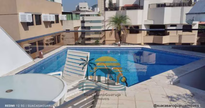 Cobertura com 4 dormitórios à venda, 315 m² por r$ 2.500.000,00 - praia da enseada – aquário - guarujá/sp