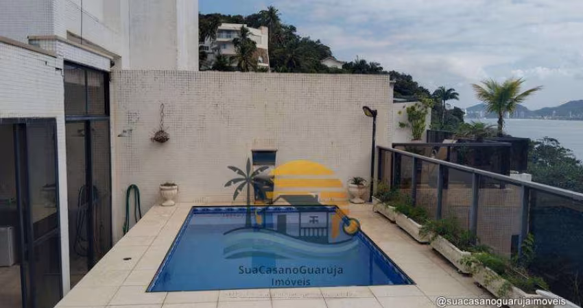 apartamento cobertura 3 dormitorios 190 m2 2 vagas costao tartarugas guaruja praia da enseada cod COF934121V