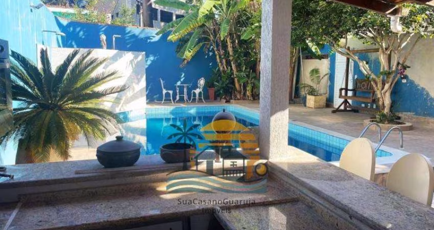 Casa com 4 suítes piscina churrasqueira para temporada na Praia do Tombo 291013T