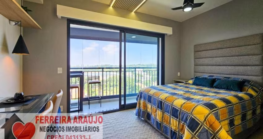 Alto da Boa Vista, Studio mobiliado, 27m², para locação R$ 2.650.00+ txs.