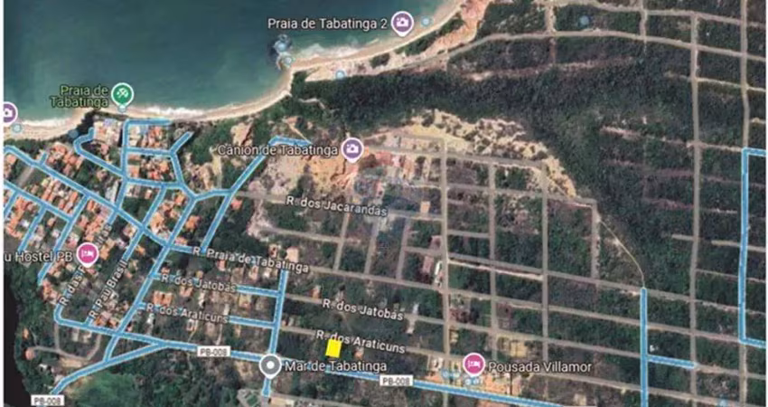 Lote em tabatinga com 450m² nascente, a 50 metros da pista