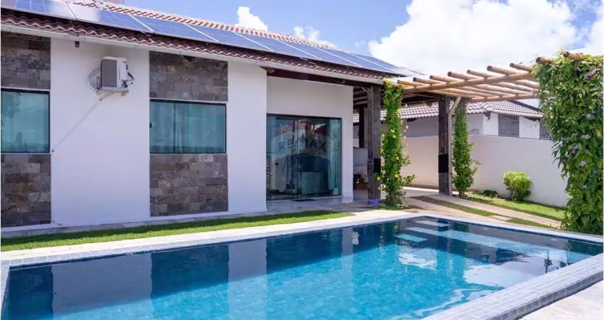 Seu Refúgio no Paraíso! Casa Mobiliada com Piscina a Venda na Praia de Carapibus - Conde/PB