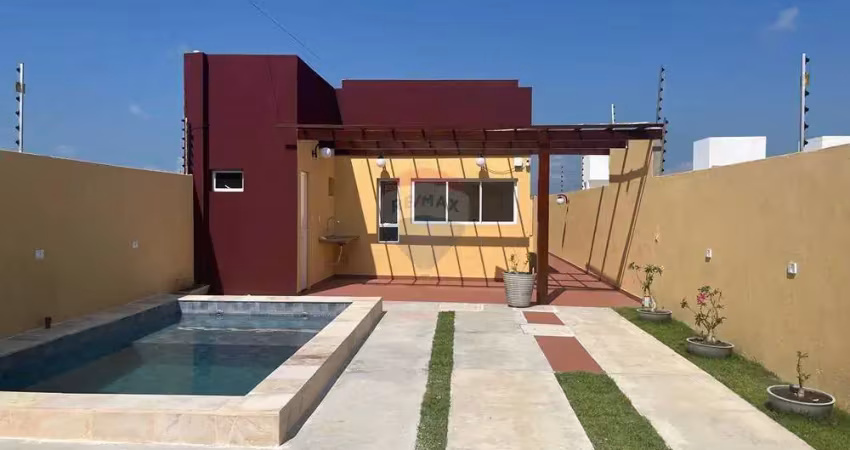 Casa com acabamento alto padrão à venda em carapibus – 500m do mar, 2 suítes, piscina, automatizada com alexa!