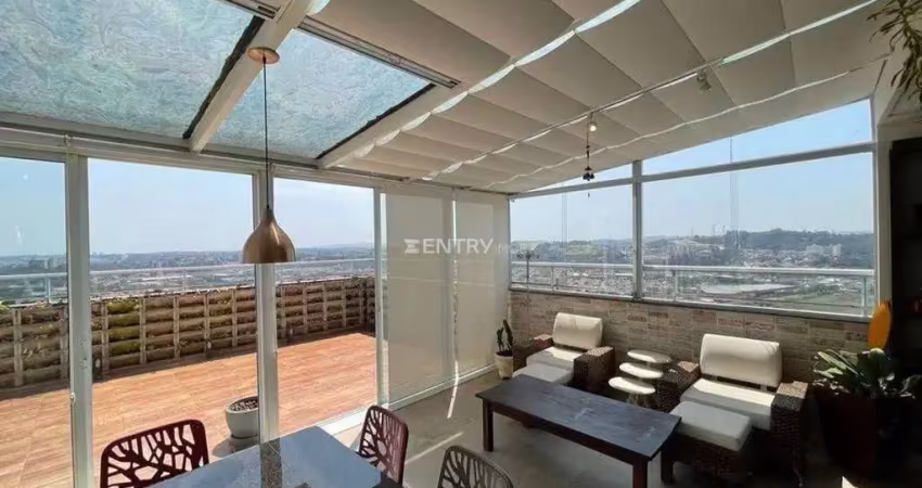 Cobertura Duplex Alto Padrão de 491 m²  área útil toda climatizada, com a melhor vista da cidade e na melhor localização de Jundiaí  - Centro -SP