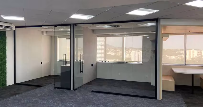 Sala comercial para locação com 141m², com depósito, 4 banheiros, ambientes privativos e espaços mobiliados e planejados anhangabaú - jundiai sp