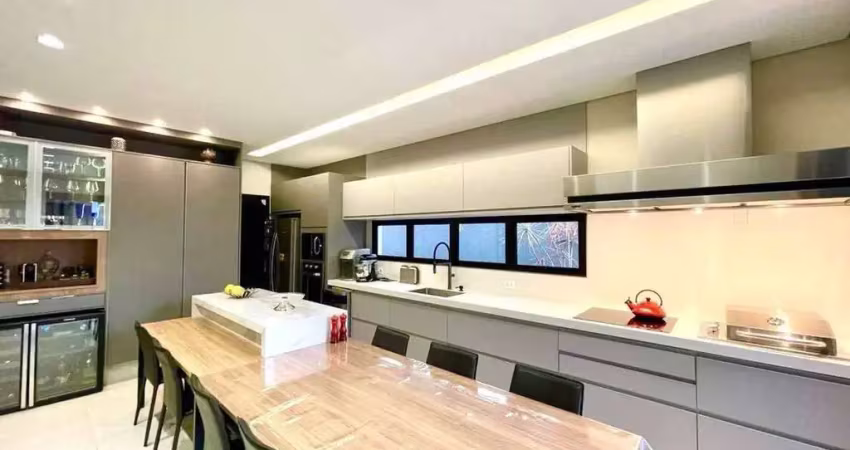 Belíssima casa térreas à venda com 3 suítes, piscina aquecida,  escritório/home cinema em condomínio de luxo aos pés da serra do japi -  jundiaí, sp