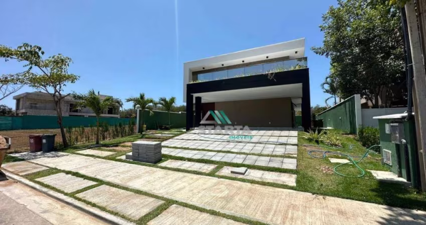 Melhor casa Alphaville Ceara1, 403m² area construída, fino acabamento, 5 suítes, 6 vagas de garagem