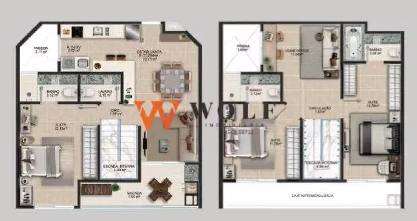 Apartamento com 3 quartos à venda na Rua da Fonte, 177, Coqueiros, Florianópolis