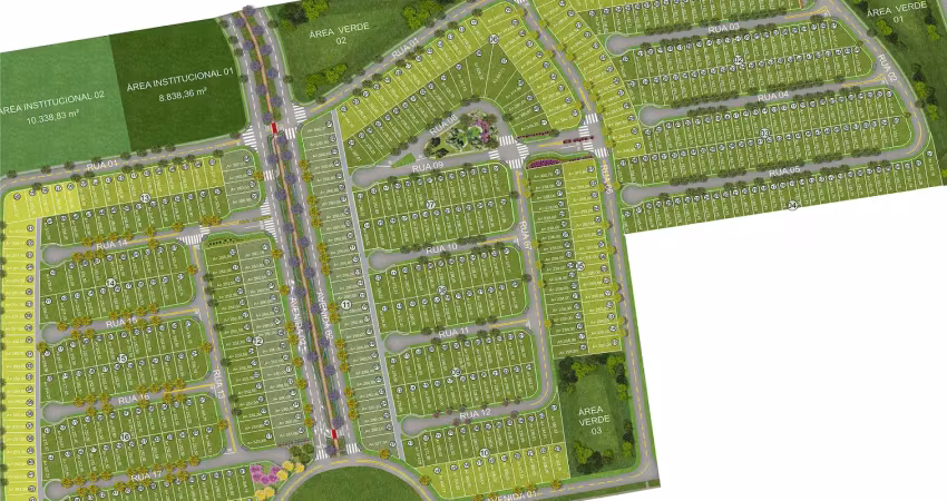 Villas do mirante 252,50m² lote residencial da construtora perplan