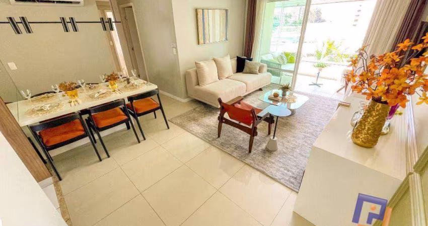 Apartamento PORTEIRA FECHADA no Estação Das Flores com 3 quartos à venda, 89 m² - Cambeba - Fortaleza/CE