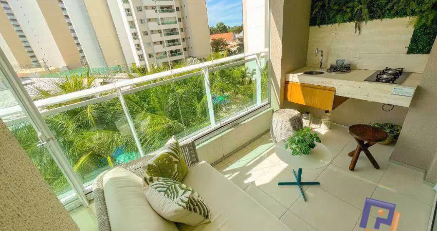 Apartamento porteira fechada no estação das flores com 3 quartos à venda, 89 m² - cambeba - fortaleza/ce