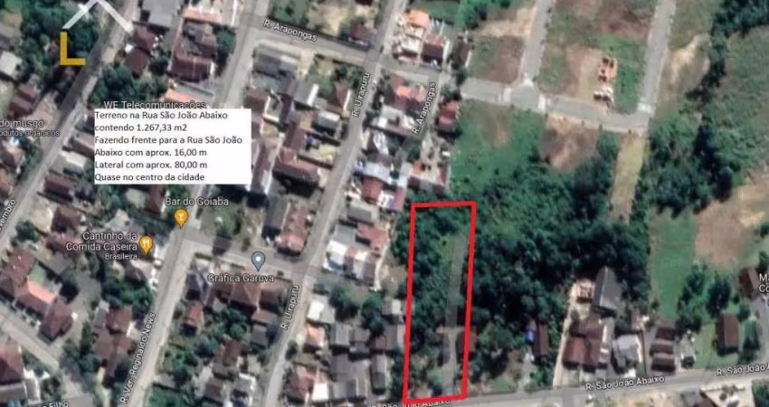 Terreno à venda, 1267 m² por r$ 699.000,00 - são joão abaixo - garuva/sc