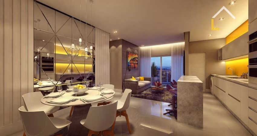 Apartamento com 2 dormitórios à venda, 122 m² por R$ 948.061,81 - Atiradores - Joinville/SC