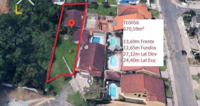 Terreno à venda no Glória em Joinville, por 550 mil