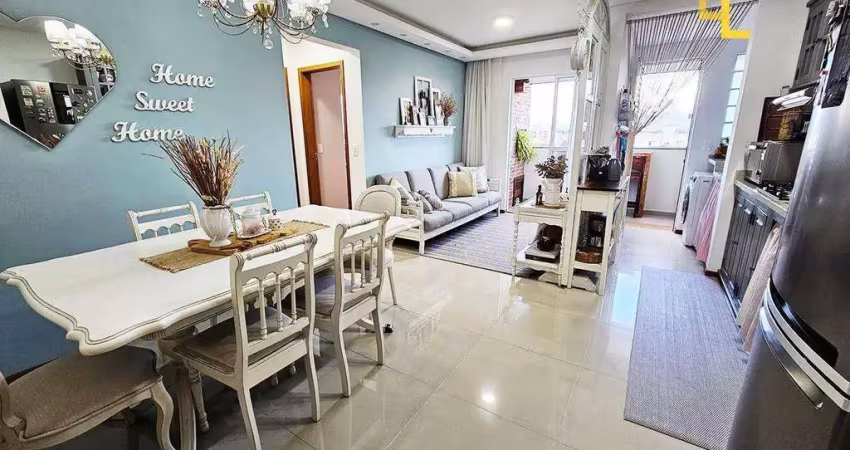 Apartamento com 2 dormitórios à venda, 53 m² por r$ 295.000,00 - aventureiro - joinville/sc