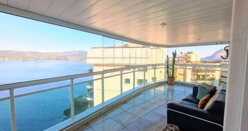 Asset imóveis vende apartamento alto padrão com 4 quartos (1suíte), 180m² por r$ 2.200.000 - boa viagem - niterói/rj