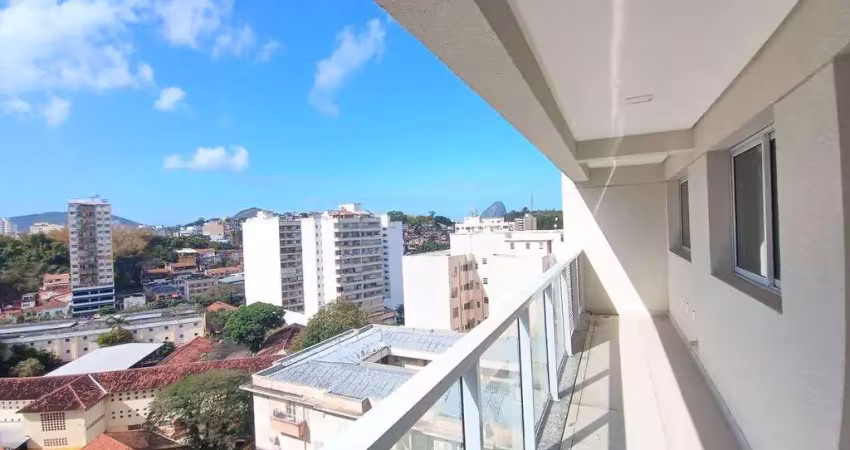 Asset imóveis vende apartamento com varanda e 2 quartos (1suíte), 73m², por r$ 680.000 - centro - niterói/rj