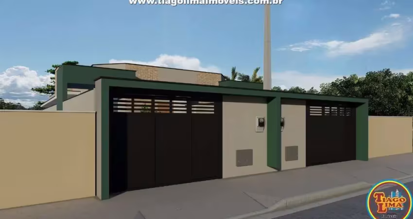 Casa para venda em caraguatatuba, balneário dos golfinhos, 3 dormitórios, 1 suíte, 2 banheiros, 2 vagas