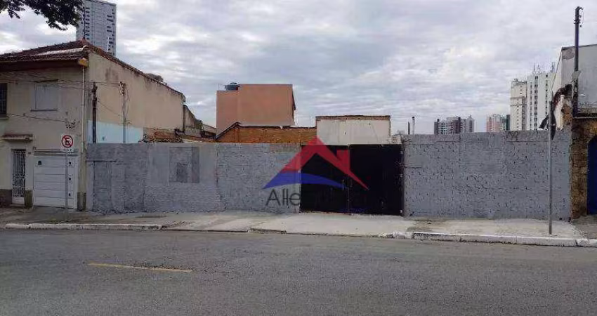 Terreno, 470 m² - venda por R$ 2.585.000,00 ou aluguel por R$ 21.400,00/mês - Tatuapé - São Paulo/SP