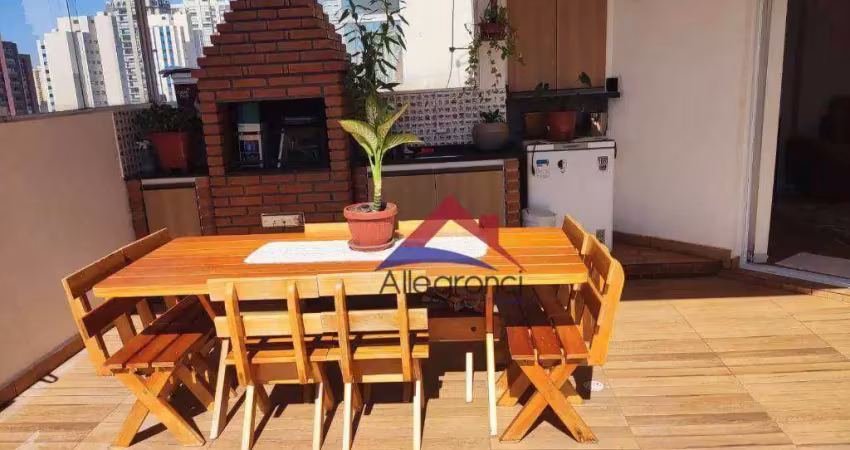 Cobertura com 3 dormitórios à venda, 131 m² por r$ 1.385.000,00 - tatuapé - são paulo/sp