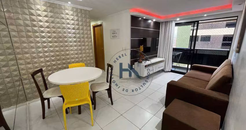 Apartamento com 3 dormitórios para alugar, 70 m² por r$ 4.500,00/ano - jatiúca - maceió/al