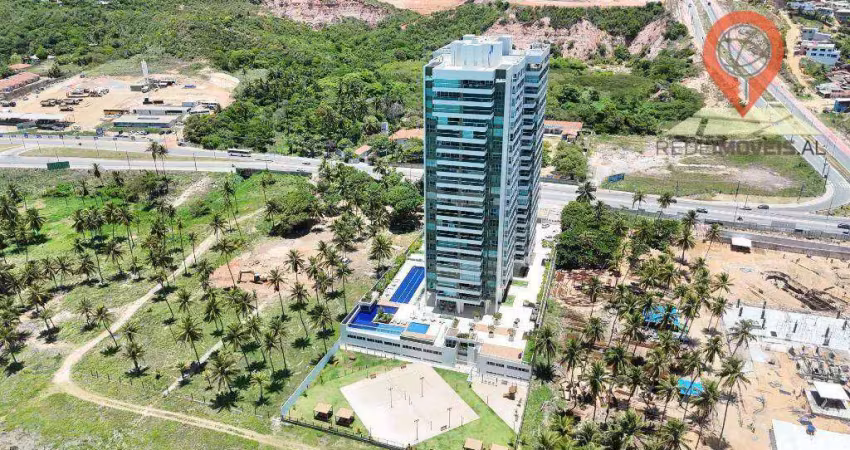 Apartamento com 4 dormitórios à venda, 196 m² por r$ 2.000.000 - guaxuma - maceió/al