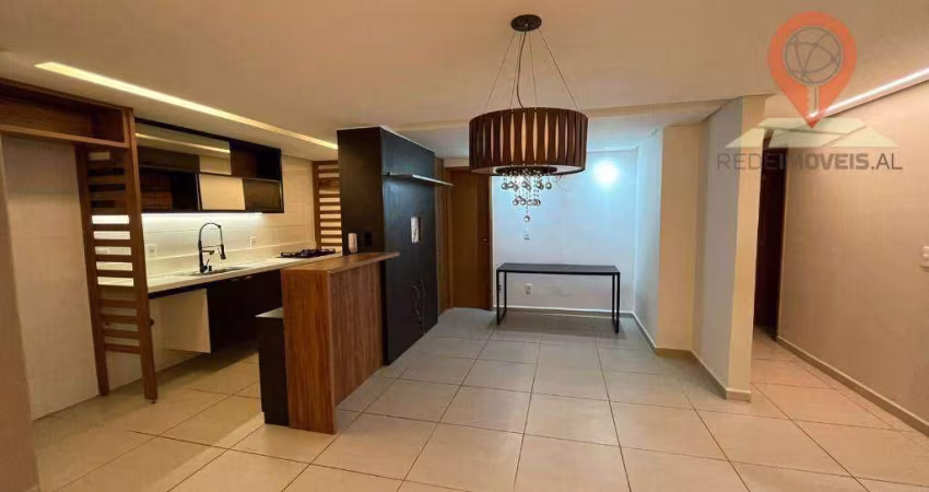 Apartamento com 3 dormitórios para alugar, 110 m² por R$ 5.500,00/mês - Farol - Maceió/AL