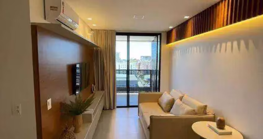 Apartamento com 1 dormitório à venda, 44 m² por r$ 750.000,00 - jatiúca - maceió/al