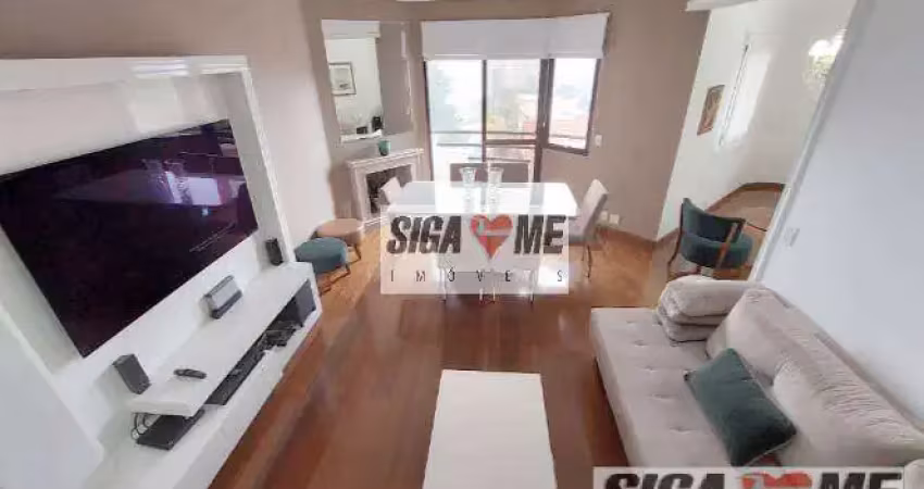 Apartamento com 114m² de área útil e 3 dorm em perdizes