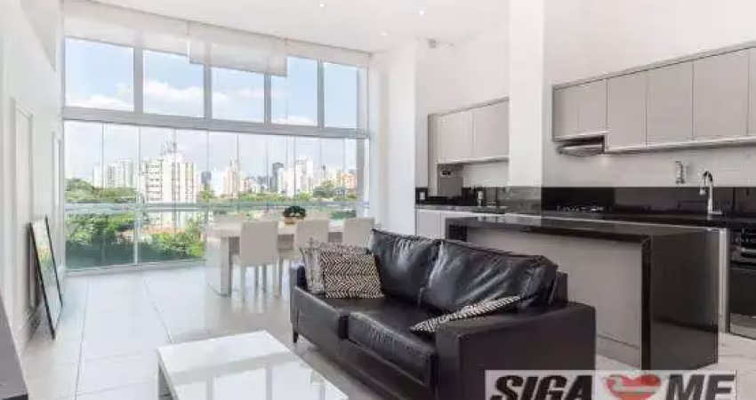 Brooklin locação apto 1 suíte sala ampla 2 vgs mobiliado 85m2 $11.000,00