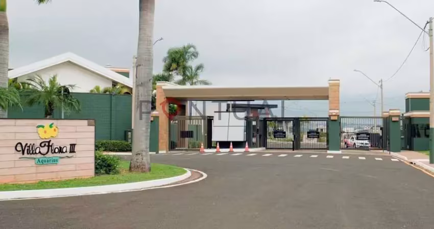 Terreno em condomínio à venda em marília-sp, residencial villa flora aquarius com 250,00 m² área