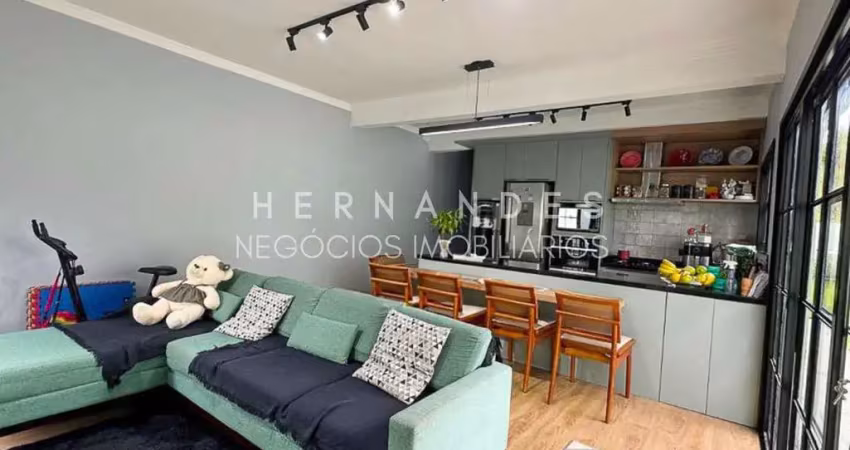 Casa térrea moderna com 120m² quintal com grama  três dormitórios e suíte na aldeia de barueri.